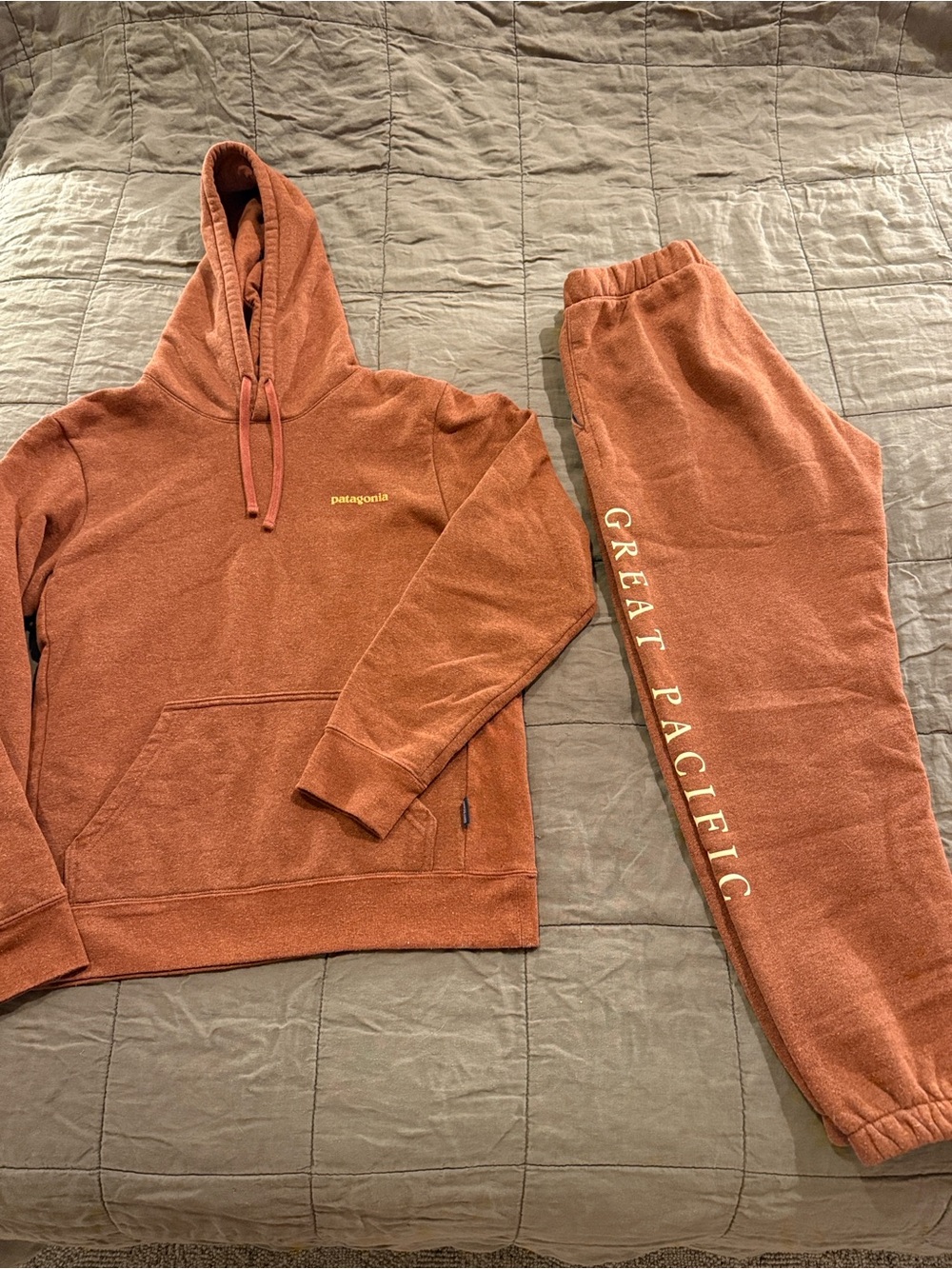 Patagonia sweatpant and sweatshirt set